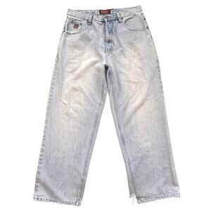 TUFF Wide Leg Baggy Light Wash Denim - Vtg / Y2k - 33x28